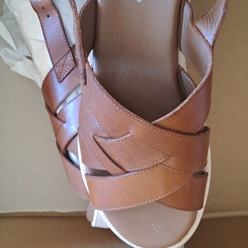 About You Hanna leather women's sandals size 41 new, brown