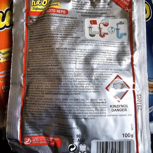 Tuboflo drain cleaner new, pack of 4 for hot and cold water