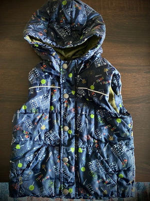 Lupilu children's sleeveless jacket/vest used, blue, age 3-4