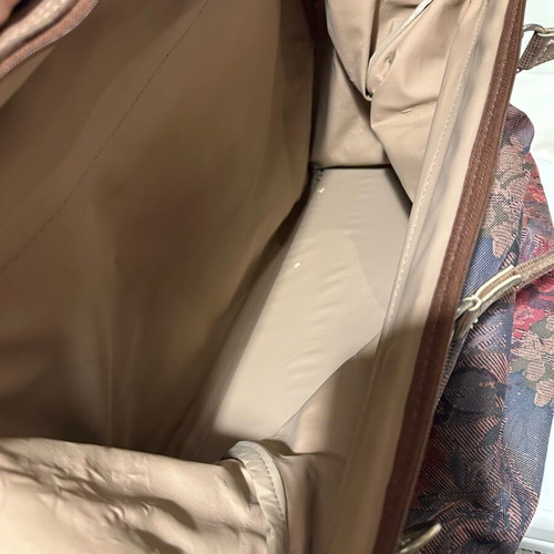 Travel bag like new, beige and brown