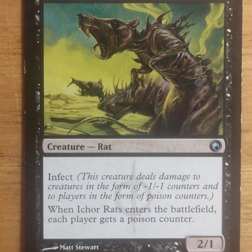 Ichor Rats Magic the Gathering card like new, Scars of Mirrodin