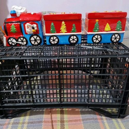 Ceramic Christmas Train new, decorative and functional