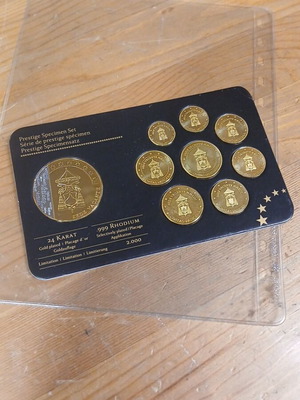 Σειρά Specimen Vatican 24k gold plated σαν καινούργιο, limited edition 2000