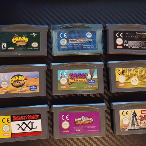Game Boy Advance 9 used game cartridges bundle