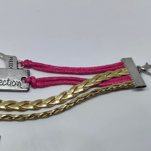 One Direction collectible bracelet like new with metal details