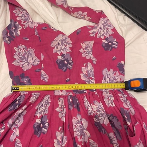 Laura Ashley floral dress size M like new, cotton, adjustable straps