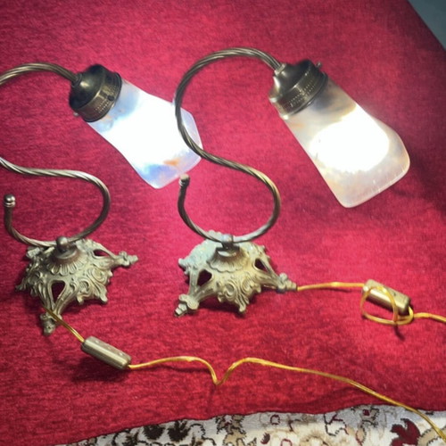 Vintage wall lights used, very good condition and clean