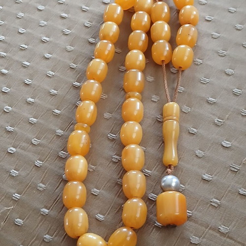 Mastic Worry Beads chatzikos10 used, old German Bakelite
