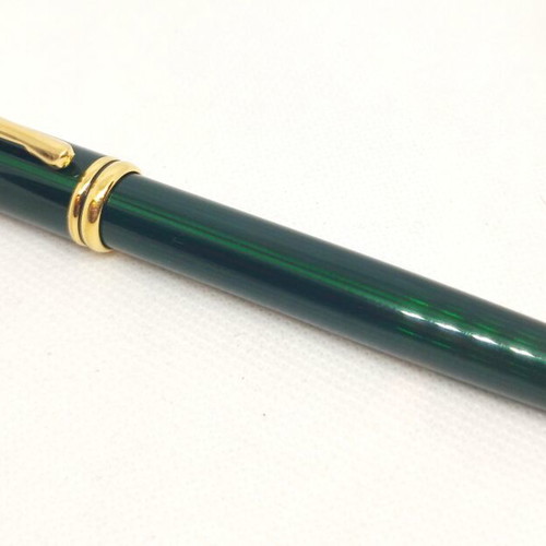 Cross Townsend Marble Green Lacquer fountain pen, 14kt 585 medium nib