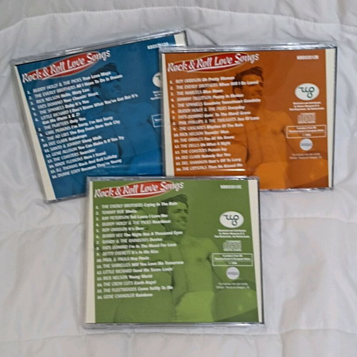 Rock and Roll Love Songs 3 CD collection new