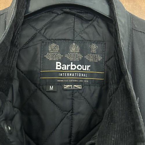 Barbour International Duke waxed cotton jacket M size, excellent condition, black