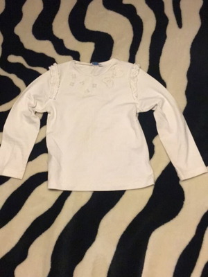 Mayoral girls' shirt like new, size 122 cm, white