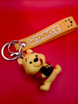 Winnie keychain new, yellow