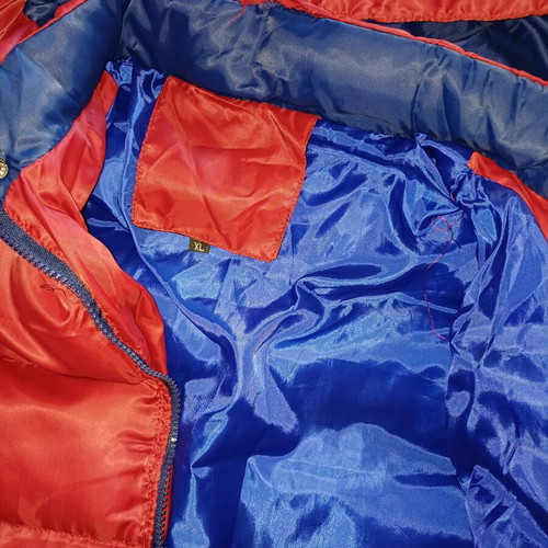Fas Vogue 78 men's jacket used, dark red with blue