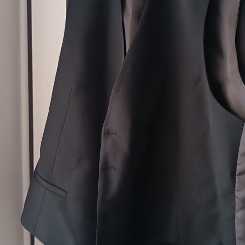 Prince Oliver Black Groom Suit with Vest Size 56 like new