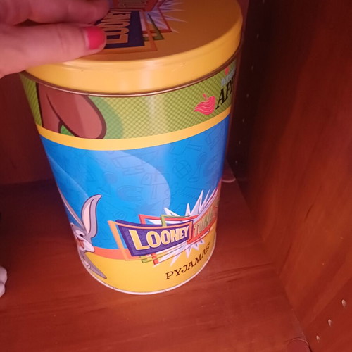 Vintage Apple Funderwear Looney Tunes Metal Box with Bugs Bunny
