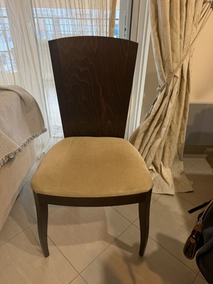 Dining chairs used, set of 6, wenge color