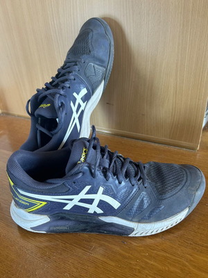 Παπούτσια τένις Asics Gel-Challenger μεταχειρισμένα, μπλε, νούμερο 41.5
