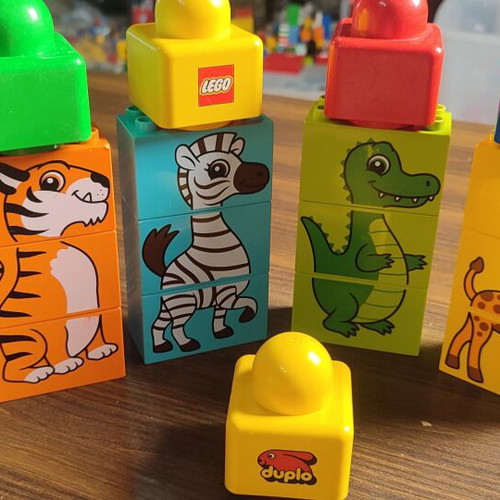 Lego Duplo Animal Puzzle Blocks set of 17 pieces like new