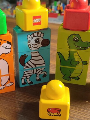 Lego Duplo ζωάκια puzzle κύβοι σετ 17 κομματιών σαν καινούργιο