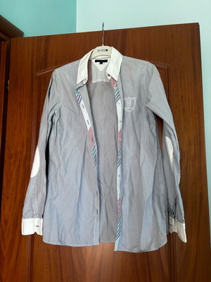 Tommy Hilfiger shirt new, size S, white and blue