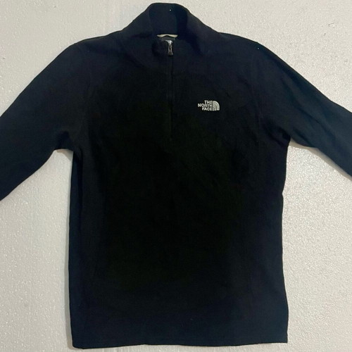 The North Face fleece jacket 1/4 zip black like new