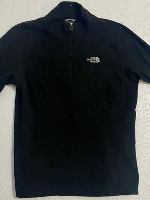 The North Face fleece jacket 1/4 zip black like new