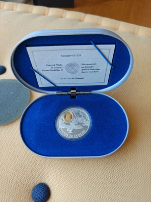 1998 Καναδικό 20 Δολάρια Λεπτή Ασημένια Νομισματική Canadair CL-215 Καινούργιο με Κουτί