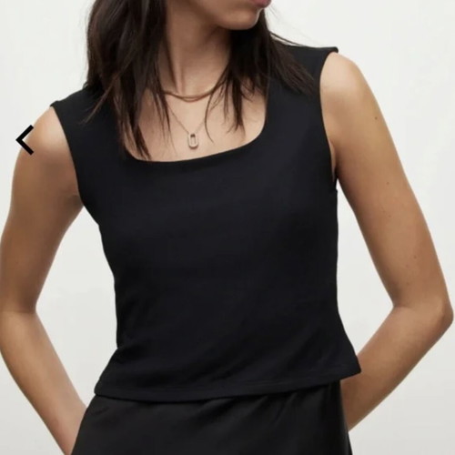 Allsaints black tank top S 36 like new