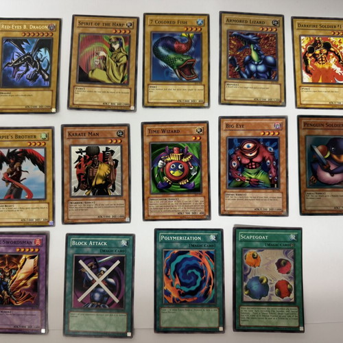 Yu-Gi-Oh! TCG 1996 Konami Joey SDJ 14 Cards Lot used condition