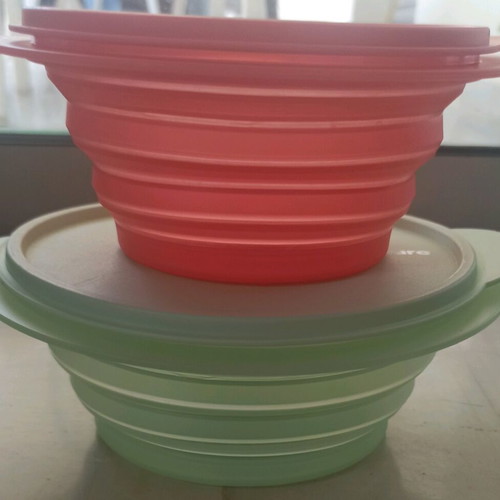 Tupperware Mini Max 700 and 950 ml like new collapsible containers
