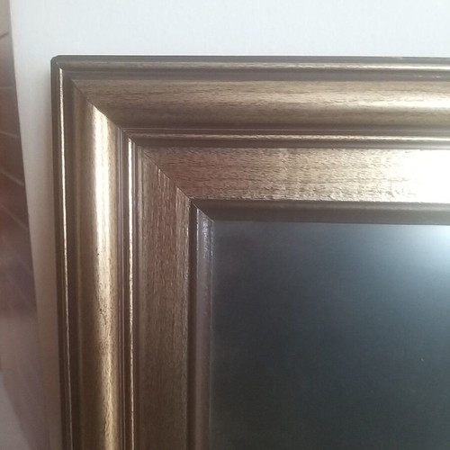 Ballerina frame handmade like new, embroidered with gold thread