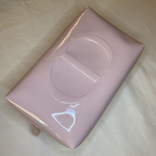 Dior pouch new, pink glossy, 16x10cm