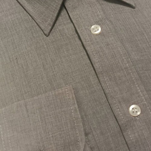 Men's grey long-sleeved shirt brand new, classic style
