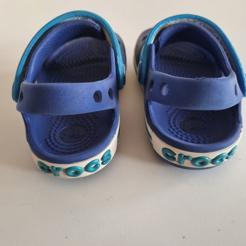 Crocs children's sandals used, blue size C6