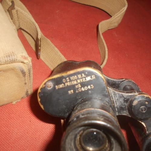 British Army WWII 1941 MKII Binoculars used with case