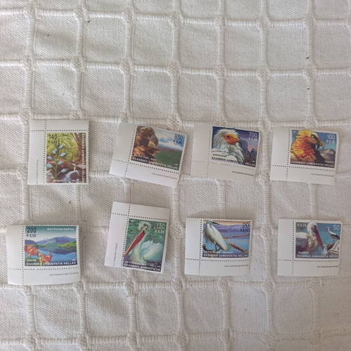 Greek stamps 2001 mint condition, flora and fauna series