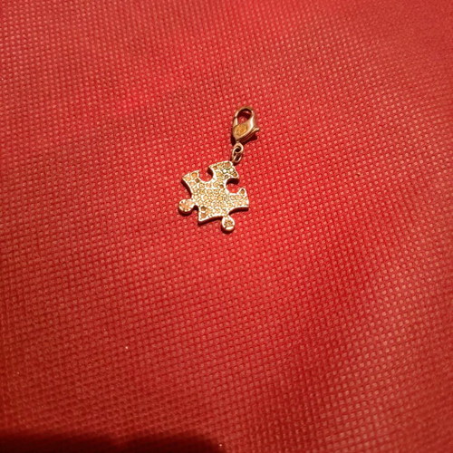 Swarovski puzzle used for necklace or bracelet, silver plated