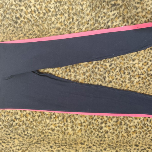 Reebok cotton leggings new, blue with pink stripes, XS
