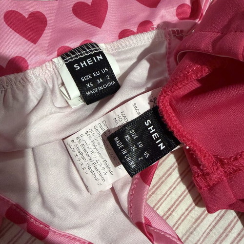 Shein Pink Top Set like new, size XS