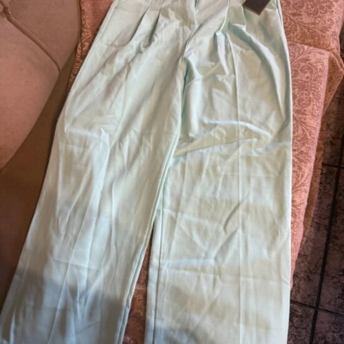 Summer pants new, size M, aqua color