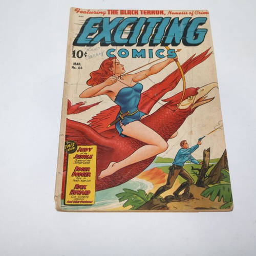 Exciting Comics 66 Mar featuring The Black Terror comic used