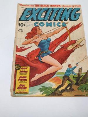Exciting Comics 66 Mar featuring The Black Terror comic used