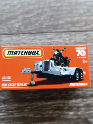 Matchbox MBX Cycle Trailer Powergrab toy car new