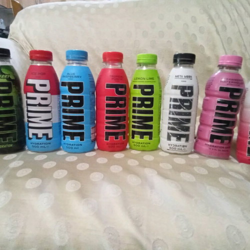 Prime bottles new, pack of 8 decorative