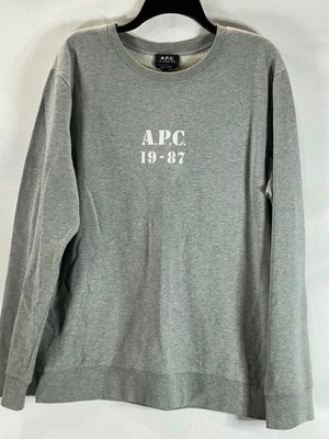 A.P.C. 19-87 βαμβακερό φούτερ σε γκρι, μέγεθος M
