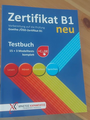 Zertifikat B1 German Language Book new with 15 tests and online code