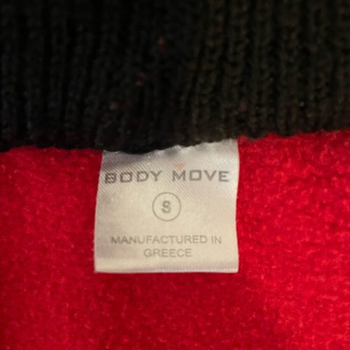 Bodymove red hoodie with knitted collar S used