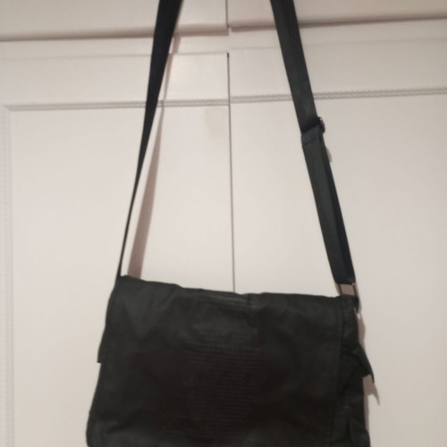 Men's crossbody bag new, black with adjustable strap