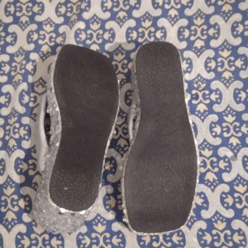 Women's platform shoes new, size 38, silver